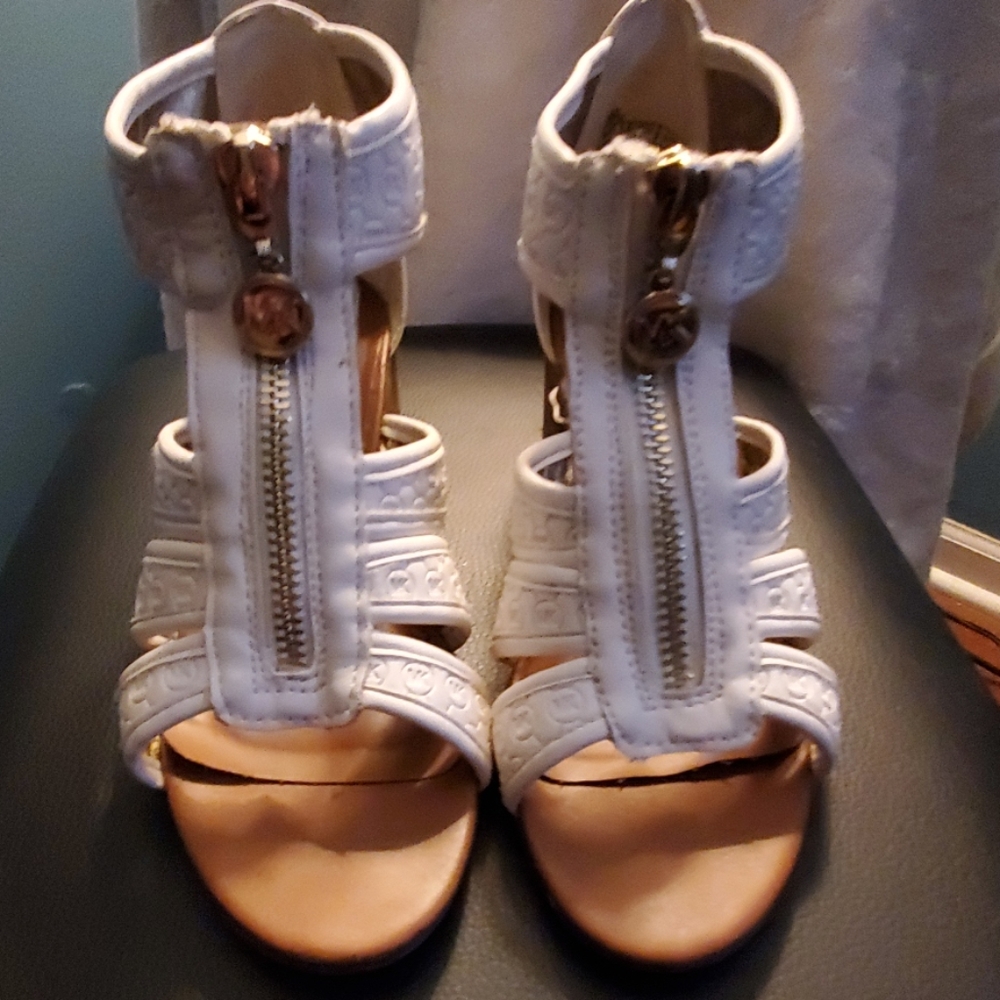 MK girls open toe shoes